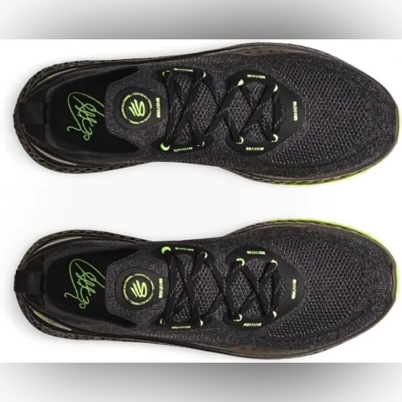 New Men’s Under Armour UA Charged Steph Curry Spikeless Golf Shoes Black/Ash - Picture 2 of 8